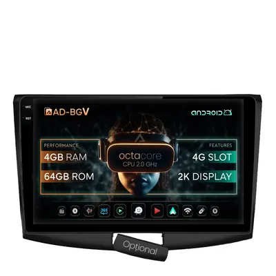 Navigatie Volkswagen Passat B6 B7 CC, Android, V-Octacore 4GB RAM + 64GB ROM, 10.36 Inch - AD-BGV10004+AD-BGRKIT025B