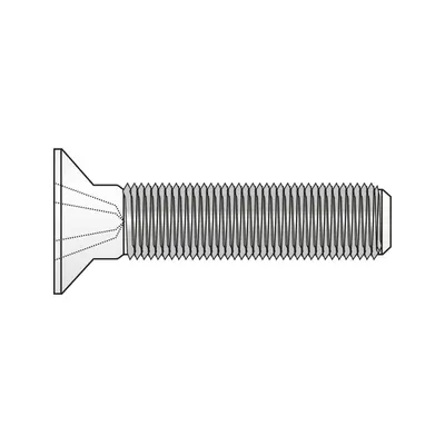 Surub Cap Inecat Locas Cruciform 965 Otel Gr.4.8 Zincat-M6 X 45