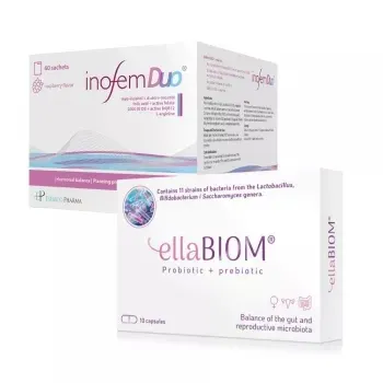 Inofem Duo, 60 plicuri + EllaBiom, 10 capsule, Establo Pharma