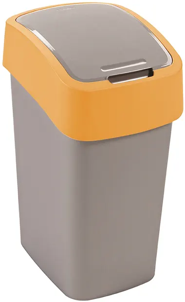 Coș de gunoi Curver - Flip, 9 l, portocaliu
