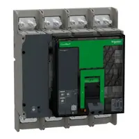 Intreruptor automat, ComPacT NS800N, 50kA la 415VAC, 4P, fix, cu operare manuala, echipat cu unitate de declansare MicroLogic 2.0, 800A