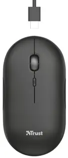 Mouse Trust - Puck, wireless, negru