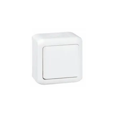 Intrerupator cruce, 10 AX - 250 VA, IP44, alb