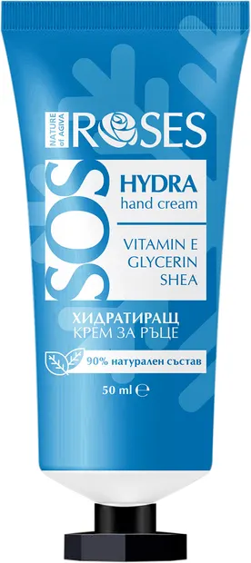 Nature of Agiva Roses Cremă hidratantă pentru mâini SOS Hydra, 50 ml