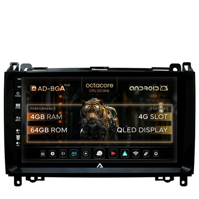 Navigatie Mercedes Benz Sprinter, Viano, Vito, A B Class, Crafter, Android, A-Octacore 4GB RAM + 64GB ROM, 9 Inch - AD-BGA9004+AD-BGRKIT407