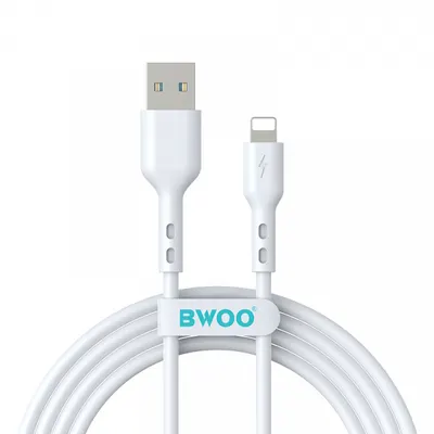 Cablu Date si Incarcare USB-A - Lightning BWOO BO-X172L-2M, 15W, 2m, Alb