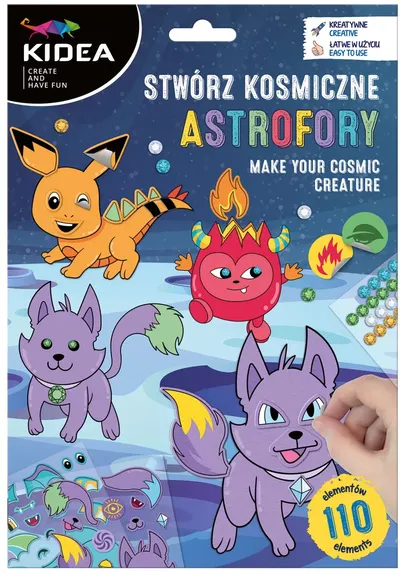 Trusă creativă Kidea - Creează-ți propriile animale spațiale