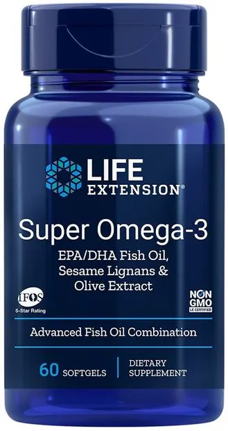 Super Omega-3, 60 capsule gelatinoase moi, Life Extension