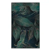 Covor culoare petrol lavabil 120x180 cm Midnight Jungle – Mila Home