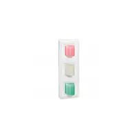 Corridor light unit 3 indicators Mosaic pentru BUS SCS nurse call - alb supplied cu plate