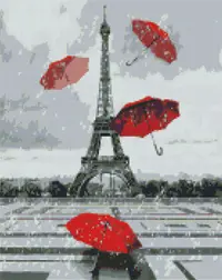 Goblen cu diamante Ideyka - Turnul Eiffel, 40 х 50 cm