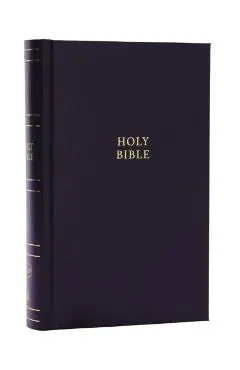 NKJV Personal Size Large Print Bible with 43,000 Cross References, Black Hardcover, Red Letter, Comfort Print