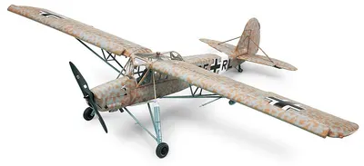 Model asamblabil Tamiya Militari: Avioane - Avion german ușor de legătură Fieseler Fi 156C Storch