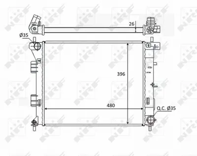 Radiator motor (Manual) potrivit HYUNDAI ELANTRA V, I30; KIA CEE D, PRO CEE D 1.4D 1.6 1.6D