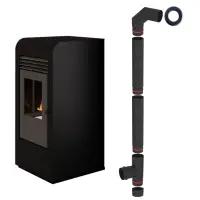 SOBA PE PELETI 2.5-9.5 KW - GIADA CARBON + piese racordare