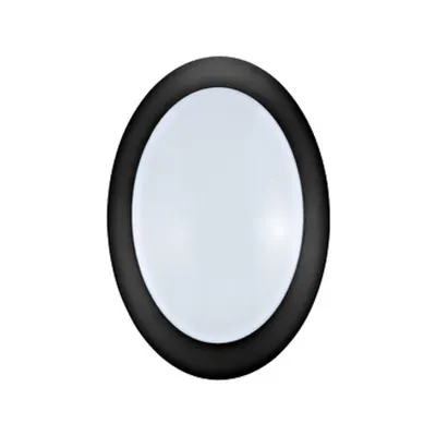 Bellaria wall-mounted luminaire oval 6W 4000K black IP66