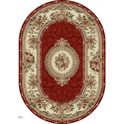 Covor Oval, 80 x 150 cm, Rosu, Lotos 571