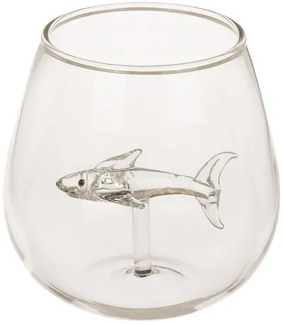 Pahar de vin fără picior Out of the Blue – Rechin, 600 ml