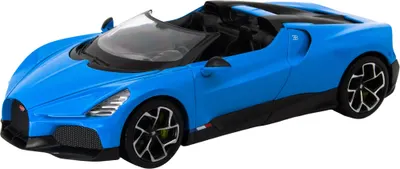 Mașină metalică Welly - Bugatti W16 Mistral, albastru, 1:24