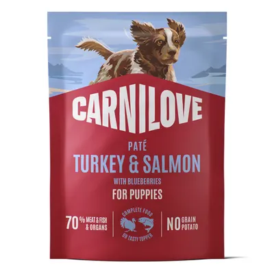 Carnilove Dog Pouch Pate Turkey & Salmon with Blueberries Puppies 300 g