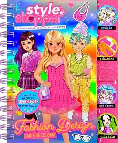 Fashion Design. Carte de colorat - Hardcover - ***