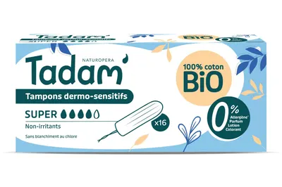 Tampoane BIO hipoalergenice Super, 16 bucati, Tadam