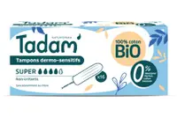 Tampoane BIO hipoalergenice Super, 16 bucati, Tadam