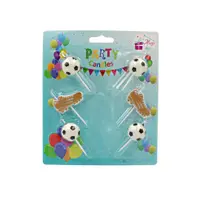 Set 6 lumânări party ghete fotbal