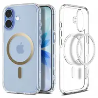Husa MagSafe pentru Apple iPhone 17, Spigen, Ultra Hybrid, Aurie Transparenta ACS10382