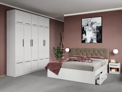 Set dormitor complet Alb - Madrid - C53