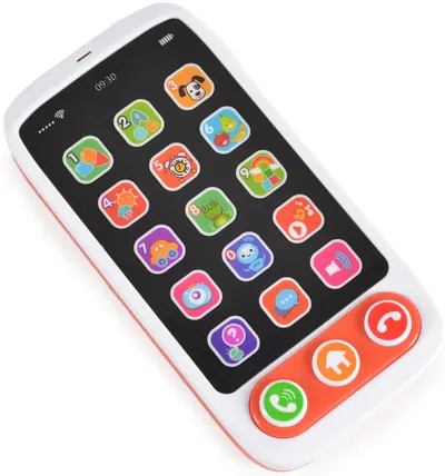 Jucarie muzicala pentru bebelusi Huanger - Telefon, rosu