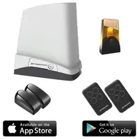 Kit automatizare poarta culisanta PowerTech PSA500, 500KG, cu aplicatie Android / iOS, fara cremaliera