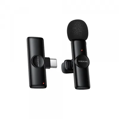 Lavaliera Borofone BFK16 Winner, USB-C, Neagra