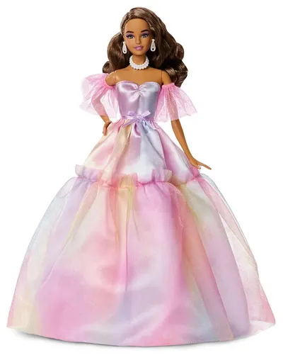 Păpuşă Barbie Signature - Birthday Wishes, păr șaten, de colecție, 33 cm