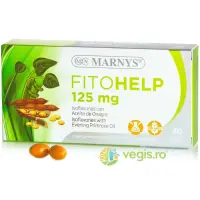 Fitohelp - Izoflavone din Soia 125mg, Ulei de Luminita Noptii si Vitamina E pentru Gestionarea Optima a Simptomelor Menopauzei 30cps moi