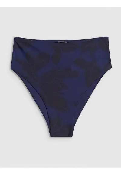 Slip de bikini violet - elastic - talie inalta - sintetic