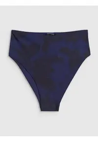 Slip de bikini violet - elastic - talie inalta - sintetic -