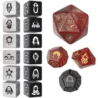 Set de zaruri Q-Workshop - The Hobbit TCG Dice Set: Ember Hearth (16 buc.)