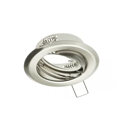 Spot - Ceiling spotlight PARMA III, IP20, round, inox, angle adjustable