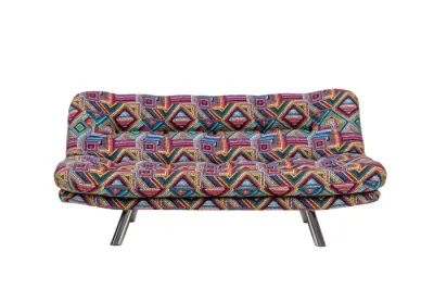 Canapea extensibila MISA, 3 locuri, multicolor, 180x78x85 cm