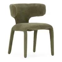 Scaun de living verde tapițat Maca – MOME