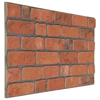 vidaXL Panouri de perete 10 buc. 100 x 50 cm Terracota Spumă EPS