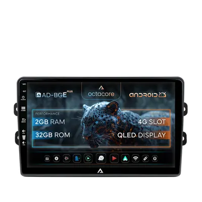 Navigatie Dacia Renault, Android, E-Octacore 2GB RAM + 32GB ROM, 9 Inch - AD-BGE9002+AD-BGRKIT383
