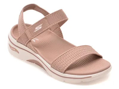 Sandale SKECHERS mov, GO WALK ARCH FIT 2.0, din material textil