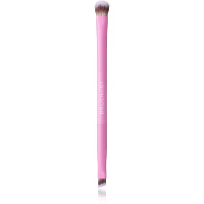 BrushArt Double Duty Eyeliner & Eyeshadow brush pensulă pentru farduri de ochi și pentru eyeliner fata-verso 1 buc