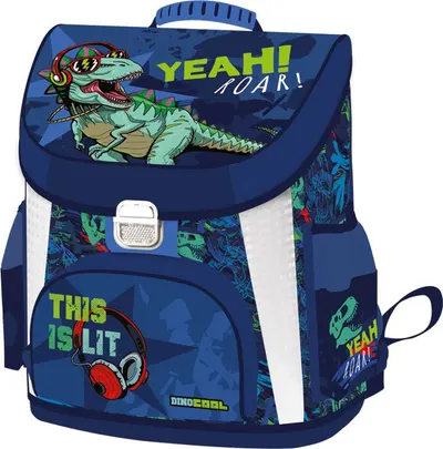 Ghiozdan școlar ergonomic Lizzy Card Dino Roar - Premium