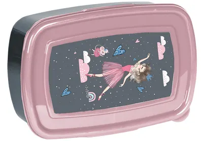 Cutie pentru mâncare Paso Ballerina - 750 ml, roz