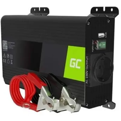 Invertor de Tensiune Green Cell PSUP-INV/PSW/PRO-12V300W-GC PRO 12V-230V, 300W,INVGC05,/ unda sinusoidala pura