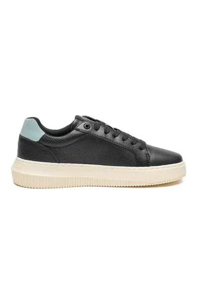 Pantofi sport pentru Femei - chunky cupsole low laceup - YW0YW01670-0GX - Negru - Negru