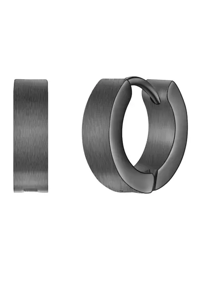 Cercei rotunzi eleganți - Gri